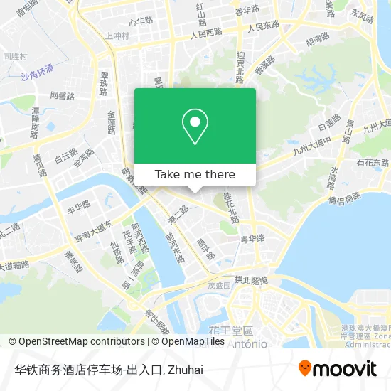 华铁商务酒店停车场-出入口 map