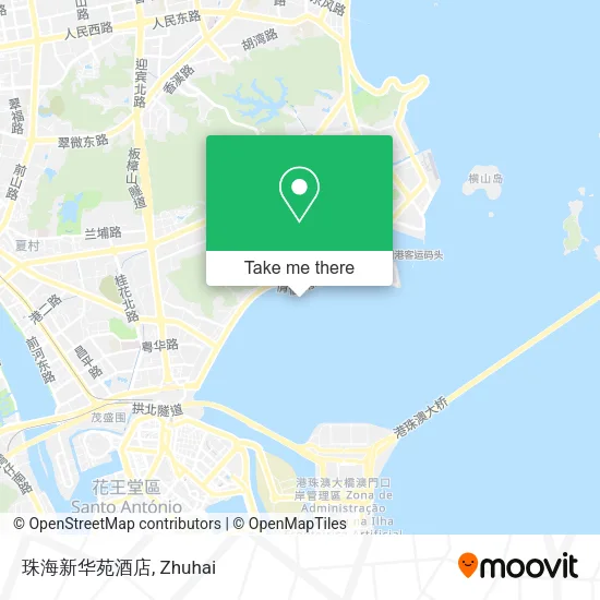 珠海新华苑酒店 map