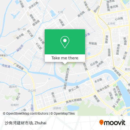 沙角湾建材市场 map