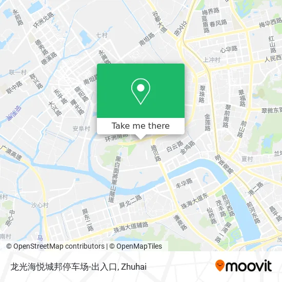 龙光海悦城邦停车场-出入口 map