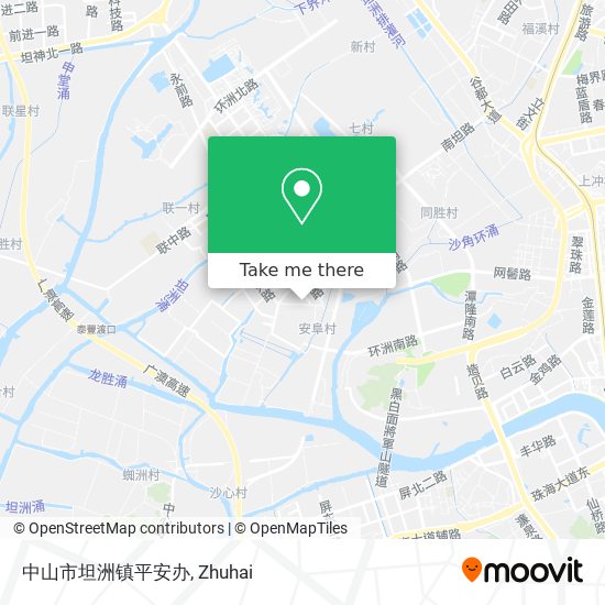 中山市坦洲镇平安办 map