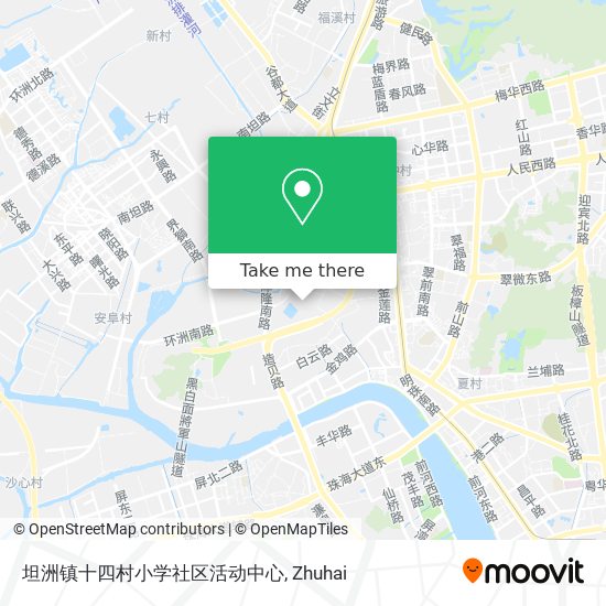 坦洲镇十四村小学社区活动中心 map