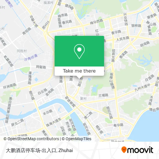 大鹏酒店停车场-出入口 map