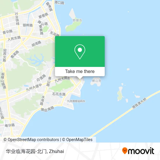华业临海花园-北门 map