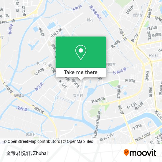 金帝君悦轩 map