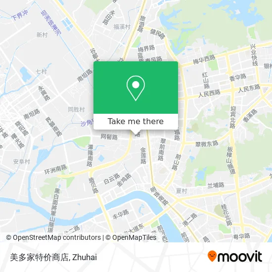 美多家特价商店 map