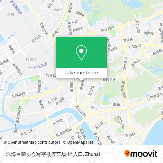 珠海台商协会写字楼停车场-出入口 map