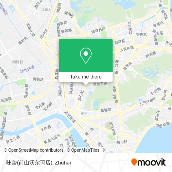 味蕾(前山沃尔玛店) map