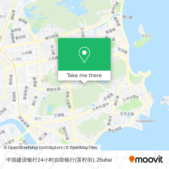 中国建设银行24小时自助银行(富柠街) map