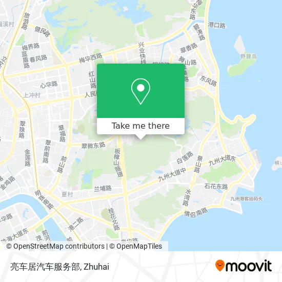 亮车居汽车服务部 map