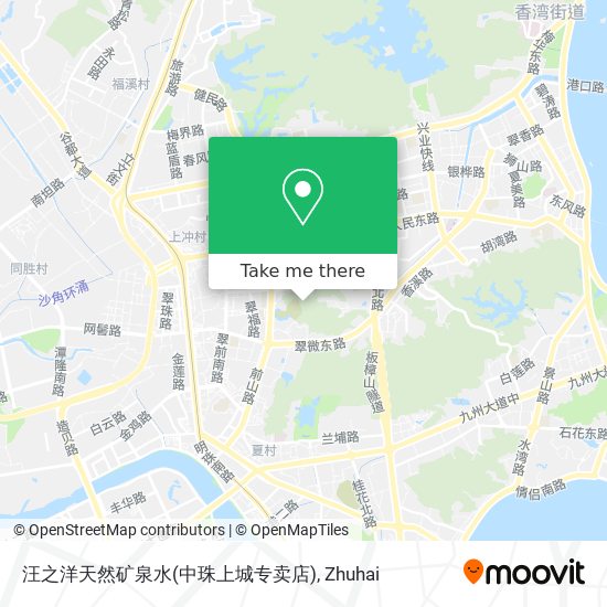 汪之洋天然矿泉水(中珠上城专卖店) map