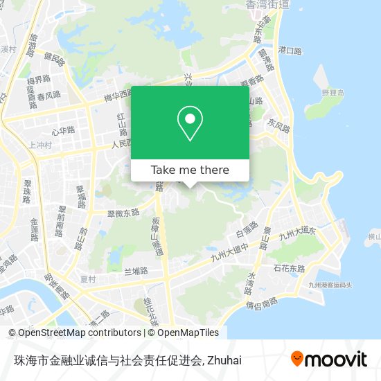 珠海市金融业诚信与社会责任促进会 map