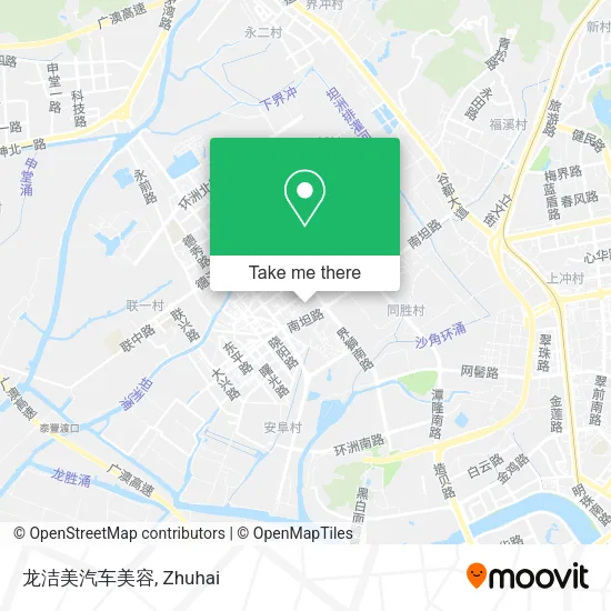 龙洁美汽车美容 map