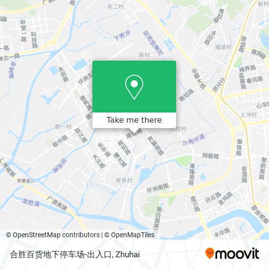 合胜百货地下停车场-出入口 map