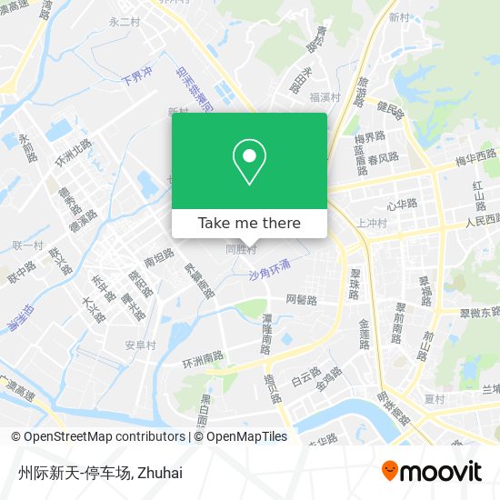 州际新天-停车场 map