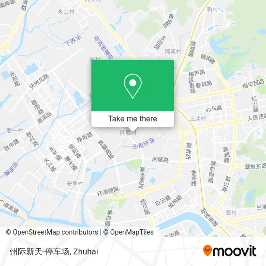 州际新天-停车场 map