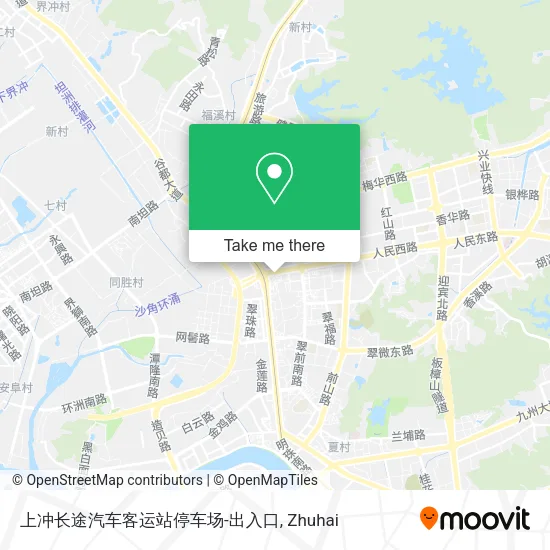 上冲长途汽车客运站停车场-出入口 map