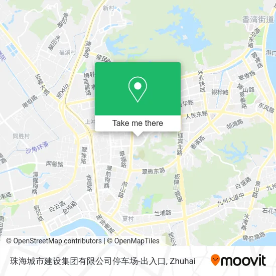 珠海城市建设集团有限公司停车场-出入口 map