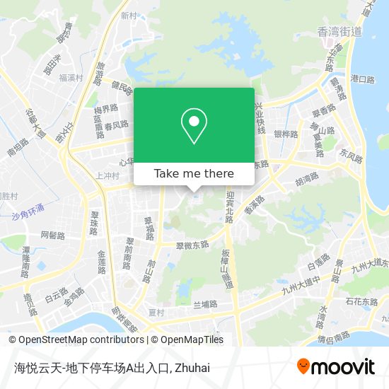海悦云天-地下停车场A出入口 map