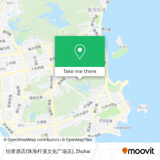 怡莱酒店(珠海柠溪文化广场店) map