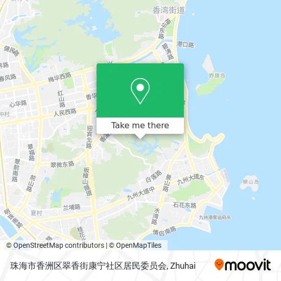 珠海市香洲区翠香街康宁社区居民委员会 map