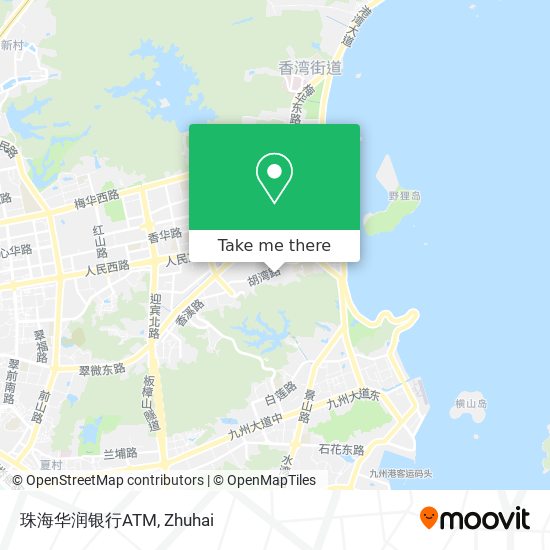 珠海华润银行ATM map