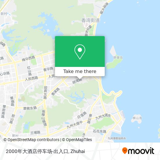 2000年大酒店停车场-出入口 map