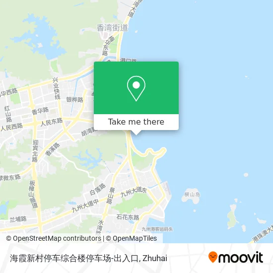 海霞新村停车综合楼停车场-出入口 map