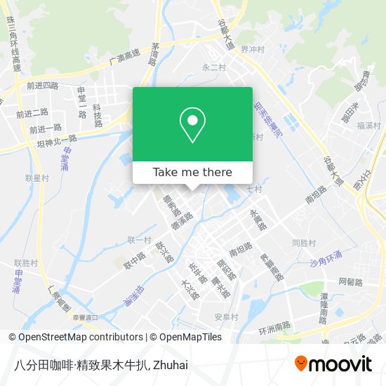 八分田咖啡·精致果木牛扒 map