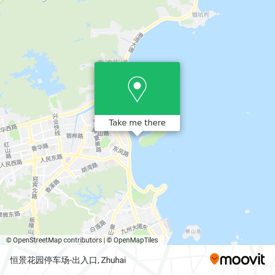 恒景花园停车场-出入口 map