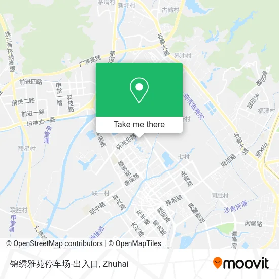 锦绣雅苑停车场-出入口 map