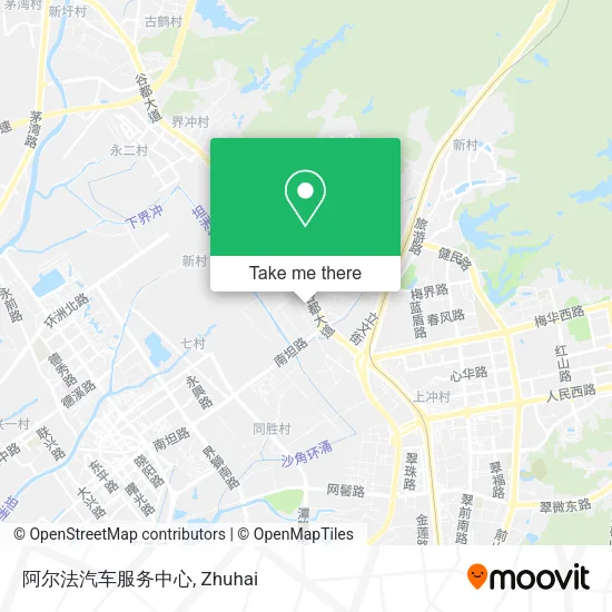 阿尔法汽车服务中心 map