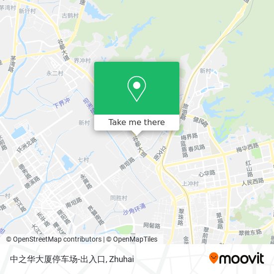 中之华大厦停车场-出入口 map