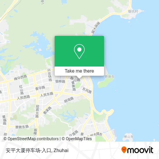 安平大厦停车场-入口 map