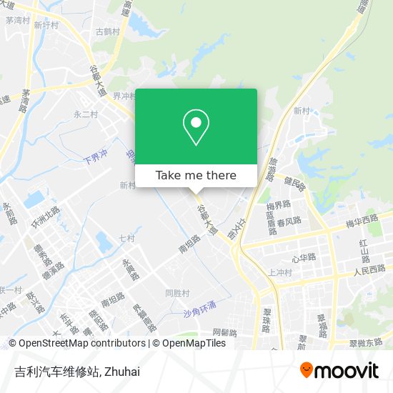 吉利汽车维修站 map