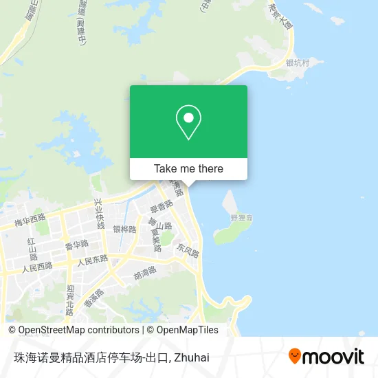 珠海诺曼精品酒店停车场-出口 map