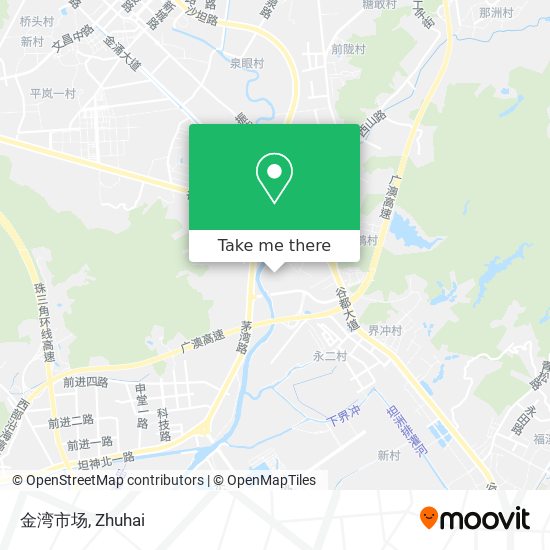 金湾市场 map