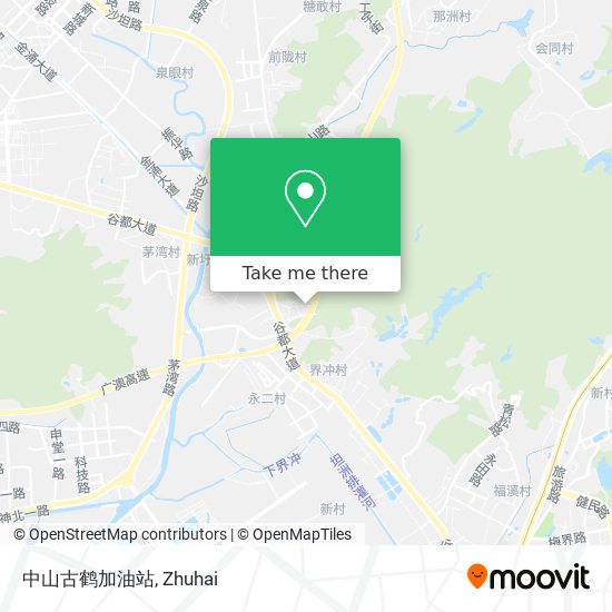 中山古鹤加油站 map
