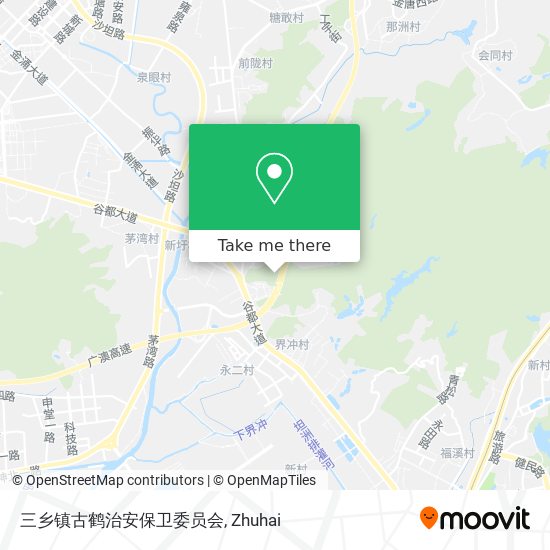 三乡镇古鹤治安保卫委员会 map