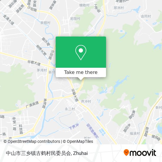 中山市三乡镇古鹤村民委员会 map