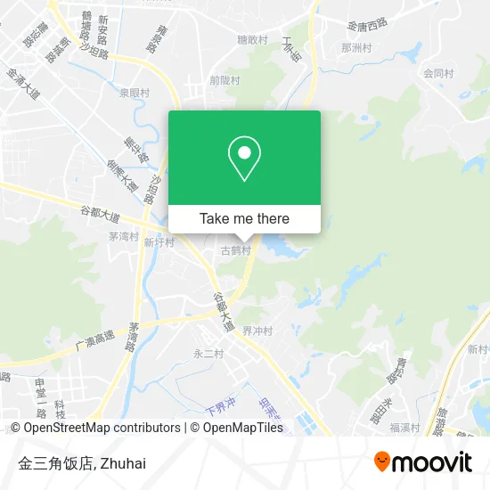 金三角饭店 map