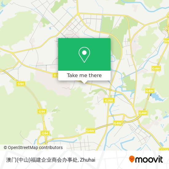 澳门(中山)福建企业商会办事处 map