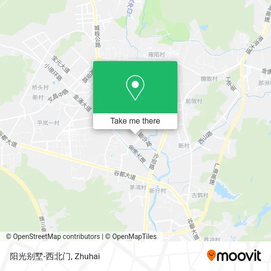 阳光别墅-西北门 map