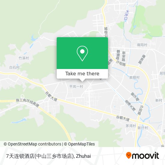 7天连锁酒店(中山三乡市场店) map