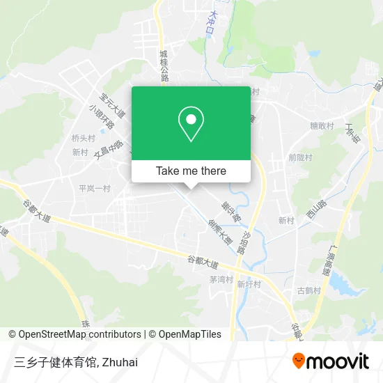 三乡子健体育馆 map
