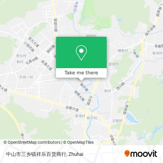 中山市三乡镇祥乐百货商行 map