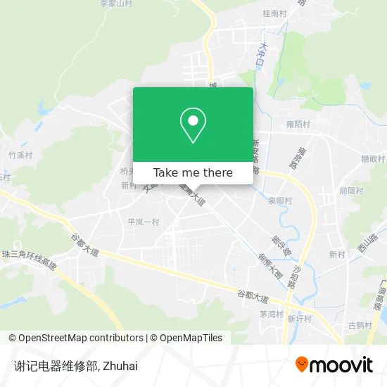 谢记电器维修部 map