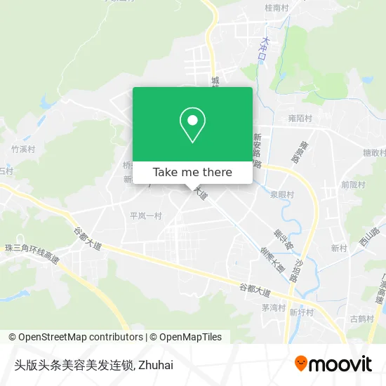 头版头条美容美发连锁 map