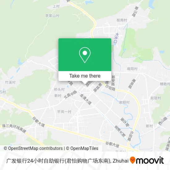 广发银行24小时自助银行(君怡购物广场东南) map