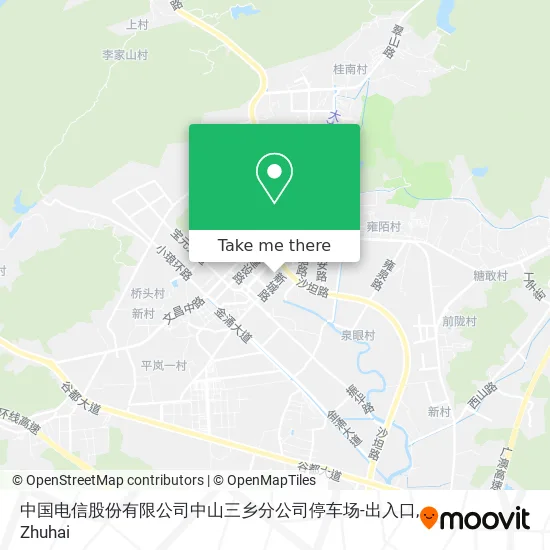 中国电信股份有限公司中山三乡分公司停车场-出入口 map